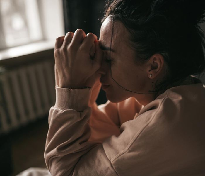 Woman experiencing anxiety