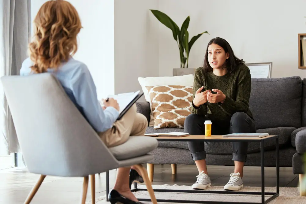 Man on therapy session